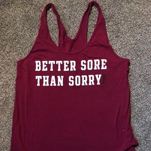 Better Sore Than Sorry VS PINK Tanktop